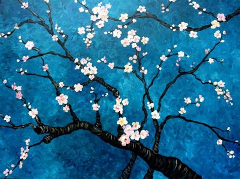 Van Gogh's Almond Blossoms - Pinot's Palette Painting