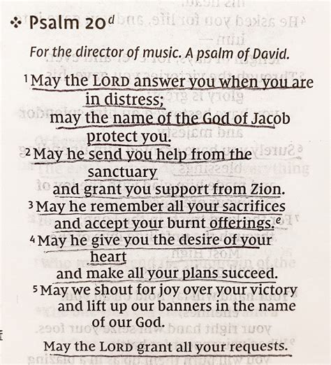 Psalm 20 for 2020