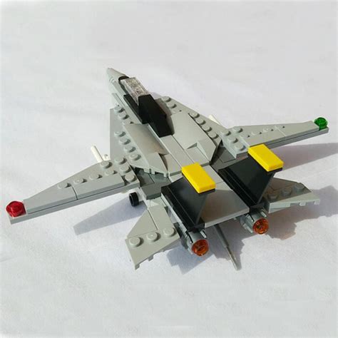 US MOC Grumman F-14 Tomcat Fighter Aircraft - 211 Pieces - BrickArmyToys