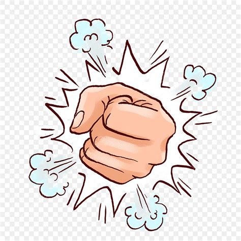 Hand Painted Material PNG Transparent Cartoon Hand Painted Fist Png