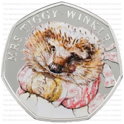 Beatrix Potter Mrs Tiggy Winkle P Silver Proof The Britannia