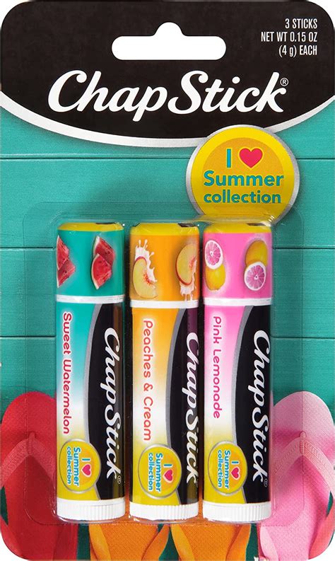 3 Count Chapstick Lip Balm Original Variety Pack 243 W Sands Free