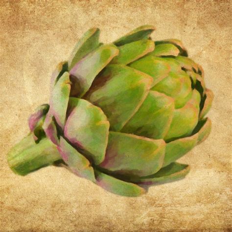 Artichoke Art Print Etsy