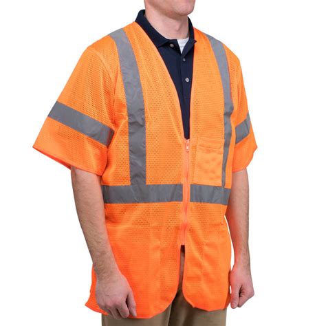 Cordova Cor Brite Orange Class 3 High Visibility Mesh Safety Vest Large