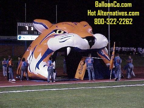 San Angelo Central TX High School Bobcats Football Mascot Tunnel Helmet ...