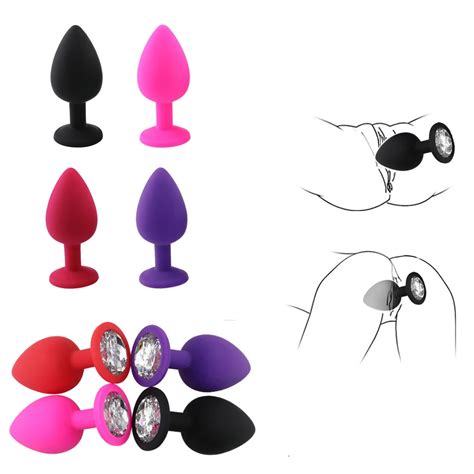 Silicone Butt Plug Anal Unisex Sexo 3 Tamanho Diferente Adulto