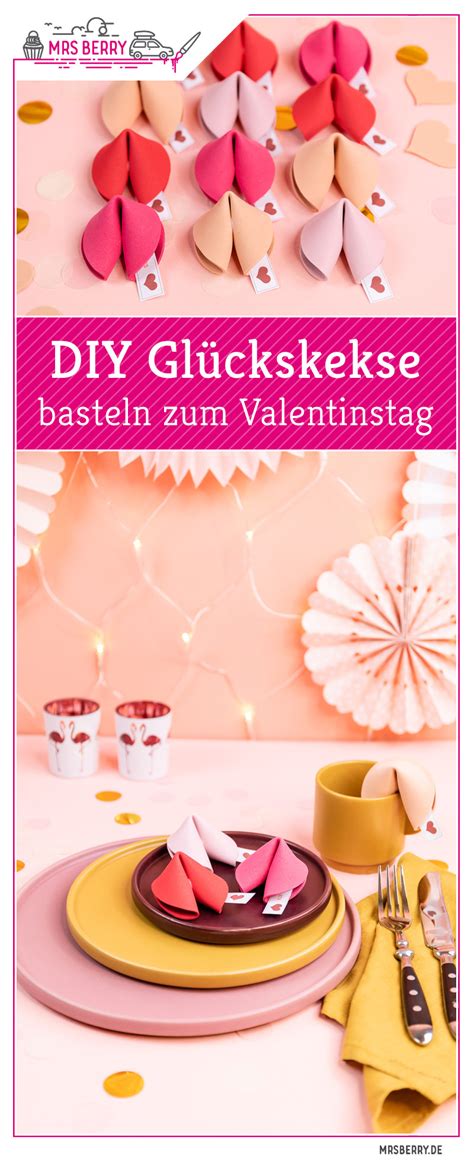 Diy Gl Ckskekse Basteln Geschenkidee Zum Valentinstag Mrsberry De