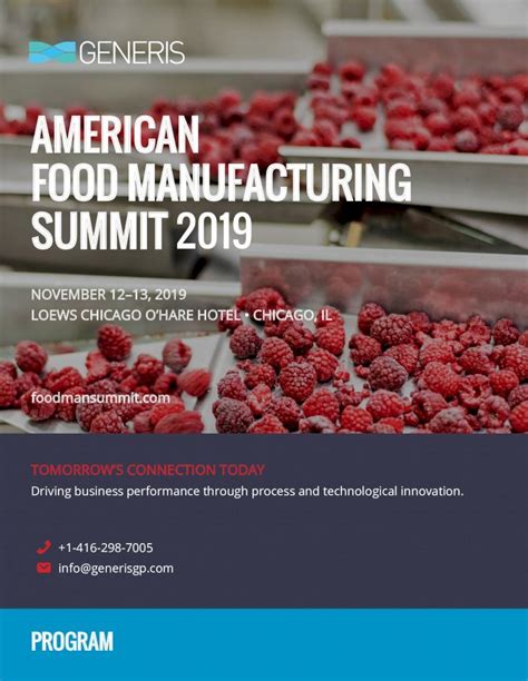 Pdf American Food Manufacturing Summit Understanding The