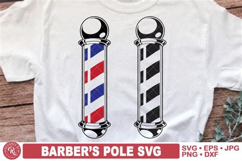 Barber Pole Svg Barber Shop Sign Hair Stylist Dresser