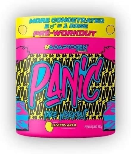 Novo Panic Pré treino 300g Manga Laranja Adaptogen Amazon br