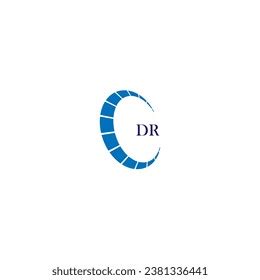 Dr Letter Logo Design Initial Letters Stock Vector Royalty Free