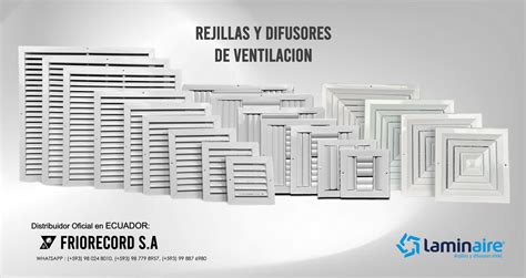 Rejillas De Ventilaci N Laminaire Friorecord S A Guayaquil Ecuador