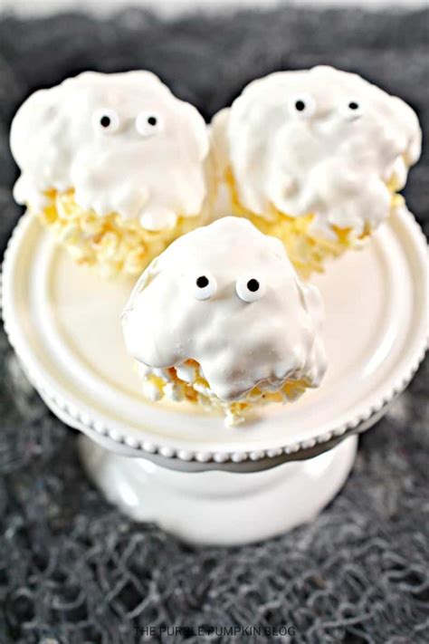 How To Make Ghost Popcorn Balls For Halloween