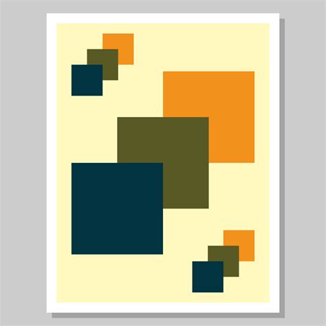 Square geometric wall art. Abstract design for wall decoration. Suitable for living room ...