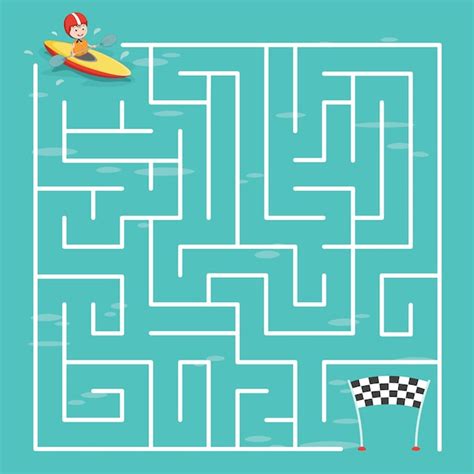 Premium Vector | Maze labyrinth game