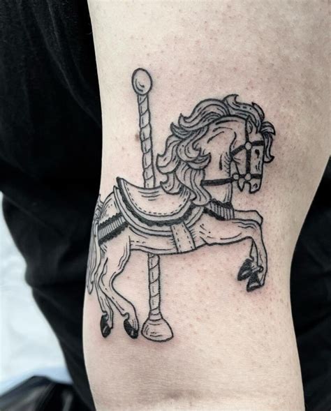 Traditional Tattoo Horse, American Traditional Tattoo, Carousel Horse ...