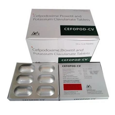 Cefopod Cv Cefpodoxime Proxetil Potassium Clavulanate Tablets