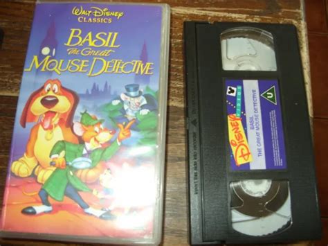 BASIL THE GREAT Mouse Detective Walt Disney Classics Vhs Tape 5 95