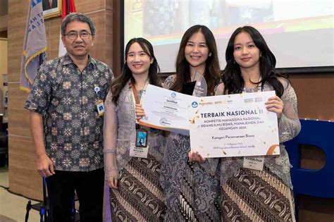 Mahasiswa Unpar Terbaik Ii Nasional Kompetisi Bisnis Manajemen Dan