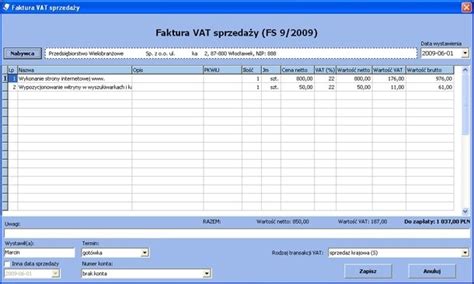 Program Do Wystawiania Faktur