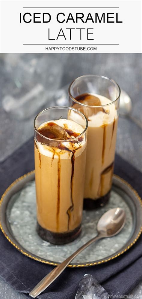 1 Minute Iced Caramel Latte Recipe Wzrost