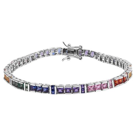 Doug Paulus Dp India Sterling Silver Multi Gemstone Bracelet At Stdibs