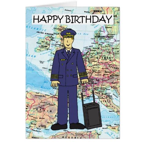 Happy Birthday To Pilot Card