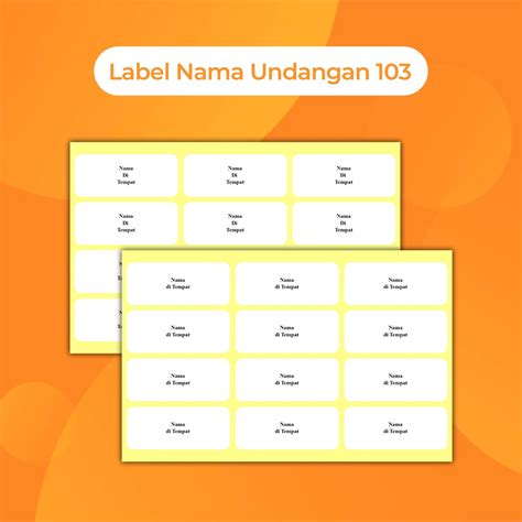 Jual Cetak Label Nama Undangan No103 Ii Label Tom And Jerry Ii Satu Hari