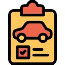 Pack De Iconos Automobile Lineal Color Orange 75 Iconos SVG