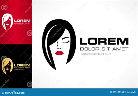 Vector Del Logotipo De La Cara Y Del Pelo De La Mujer Ilustraci N Del