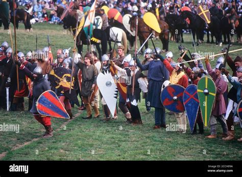 Battle of Hastings re-enactment. Battle, East Sussex. England. UK Stock ...