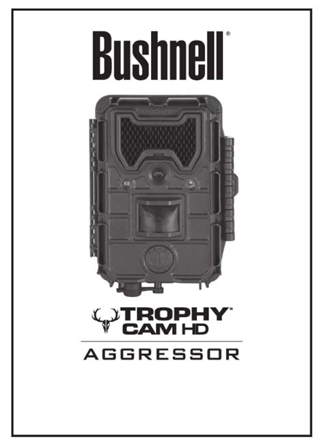 Bushnell Trophy Cam Aggressor Hd Handleiding Pagina S