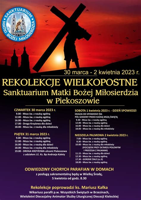 Rekolekcje Wielkopostne Sanktuarium Matki Bożej Miłosierdzia w