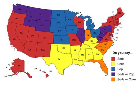 Does your state say Soda, Pop, Coke, or a combination? : r/MapPorn