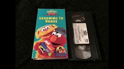 Sesame Street Learning To Share Vhs