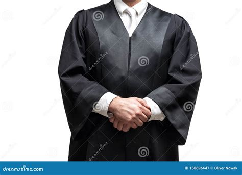 German lawyer with a robe stock image. Image of counsel - 158696647