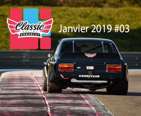 Classic Racing Annonces Janvier Issue