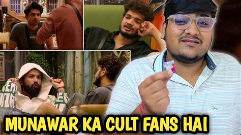 BB17 EP 44 REACTION REVIEW Munawar Cult Fans Bigg Boss VS Anurag