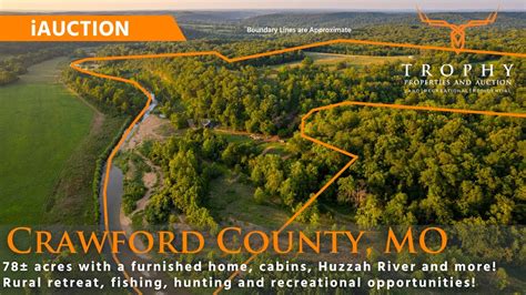 78 Acres In Crawford County MO Land IAuction Home Cabins Huzzah