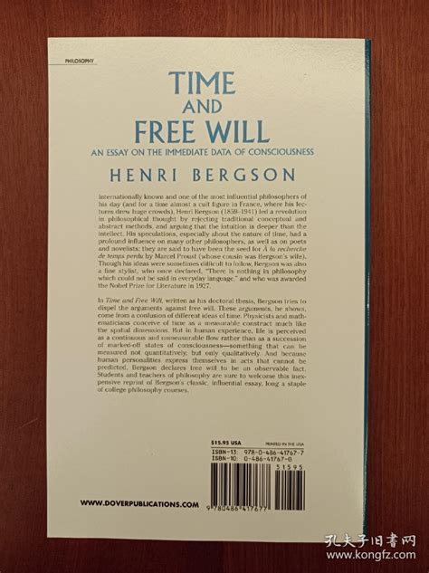 Time And Free Will An Essay On The Immediate Data Of Consciousness