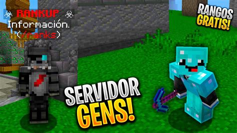 El Mejor SERVIDOR GENS OP Para Minecraft JAVA BEDROCK PE 1 21 YouTube