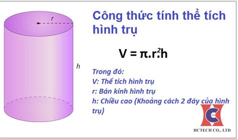 Cách Tính Diện Tích Xung Quanh Hình Trụ Và Thể Tích Hình Trụ