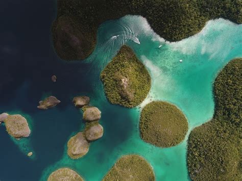 Free Photo | Aerial shot of the wayag islands, raja ampat, west papua ...