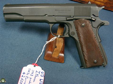 Sold Us Ww Ithaca A Pistol August Production With Rare