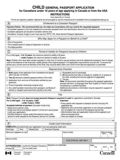 Uk Passport Application Form Child Printable Form 2024