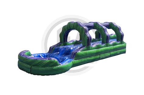 Double Lane Green Monster Sp Slip And Slide Ss1108 Ez Inflatables