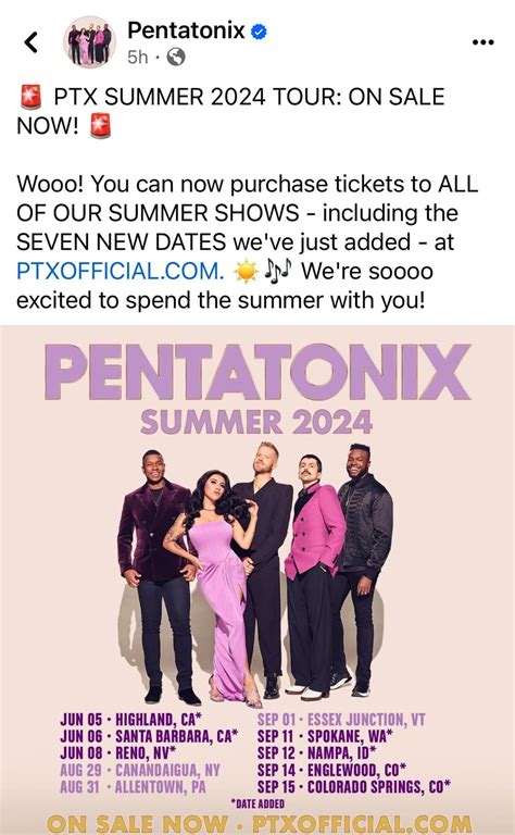 Ptx Summer Tour 2024 R Pentatonix