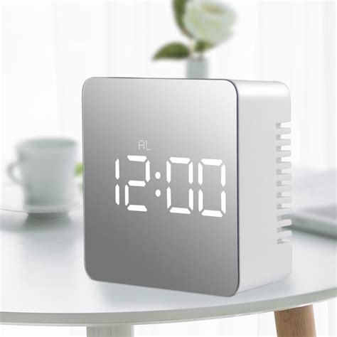 Buy Led Mirror Digital Clock Alarm Clock Snooze Table Clock Wake Up