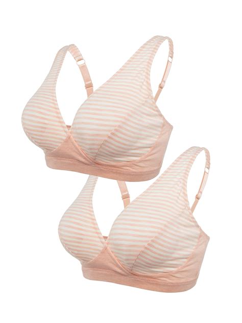 Womens Nursing Wirefree Maternity Bra With Removeable Soft Cup Lightly