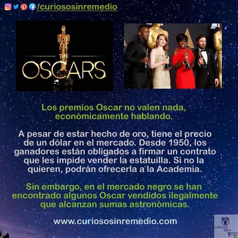 Curiososinremedio Oscars Premios Premiososcar Curioso